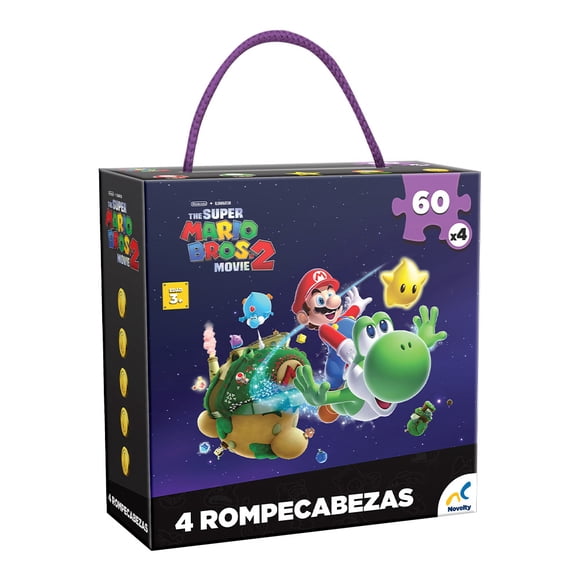 Rompecabezas Nintendo Mario Bros 4 en 1 con 240 Piezas