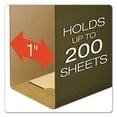 thumbnail image 2 of Extra Capacity Reinforced Hanging File Folders with Box Bottom, 1" Capacity, Legal Size, 1/5-Cut Tabs, Green, 25/Box, 2 of 6