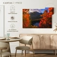 thumbnail image 5 of Elephant Stock Rocky Mountain Autumn Wall Art - Horizontal Canvas Wall Art - Living Room Wall Decor - Nature Canvas - Green And Red Decor By Darren White Photography - 24" x 16", 5 of 8