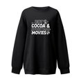 thumbnail image 3 of Qertyioot Chemises à Manches Longues pour Femmes, Mode Féminine Blouse Ample Col Rond T-Shirt Imprimé de Noël, 3 of 5