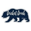 Cricket Creek Arkansas Souvenir 3x1.5-Inch Fridge Magnet Bear Design