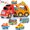 Red, variant on Toy Cars for 1 2 3 4 5 6 Year Old Boys, Boy Toys 5 in 1 Carrier Toy Trucks, Colorful Assorted Vehicles, Transport Truck with Sound and Light, Best Gift for Boys and Girls 3-6 Years