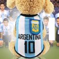 thumbnail image 1 of Sudadera para perros, camiseta para mascotas, ropa de verano para perros, ropa para mascotas para perros, chaleco suave bonito, equipo de fútbol Namotu CZCW-ZC428-5, 1 of 4