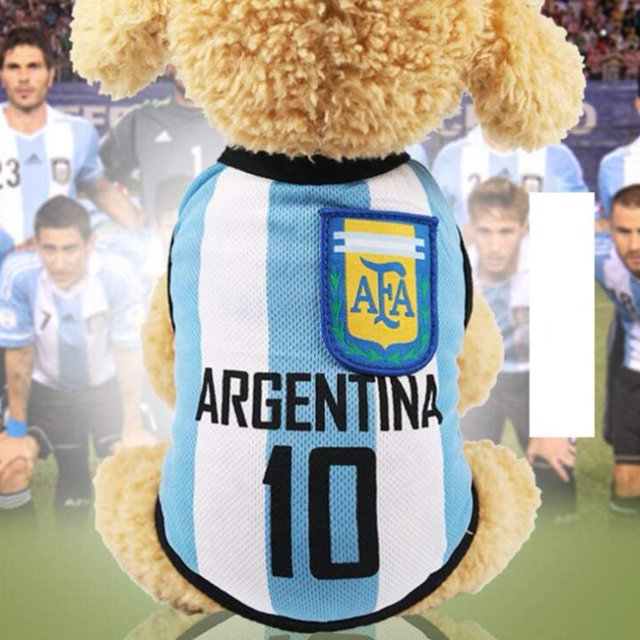 Sudadera para perros, camiseta para mascotas, ropa de verano para perros, ropa para mascotas para perros, chaleco suave bonito, equipo de fútbol Namotu CZCW-ZC428-5