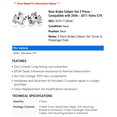 thumbnail image 2 of Rear Brake Caliper Set 2 Piece - Compatible with 2006 - 2011 Volvo C70 2007 2008 2009 2010, 2 of 2