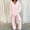 Pink, variant on Azrian Womens Sweater Two Pieces Hooded,Plus Size Women Two Piece Outfits,Long Sleeve Solid Color Tops with High Waist Pants Baggy Warm Pajama Sets(A-Coffee,L)