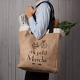 thumbnail image 4 of Now Designs Burlap Market Tote, Marche Print, 4 of 7