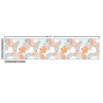 thumbnail image 3 of Tropical Fabric by the Yard, Bird of Paradise Hibiscus Palm Leaves and Flowers in Pastel Tones, Decorative Upholstery Fabric for Chairs & Home Accents, Pale Blue Peach by Ambesonne, 3 of 5