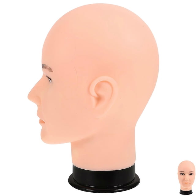 Mannequin Head Model For Braiding Practice And Hair Styling In Beige Color 1Set
