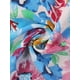 thumbnail image 5 of Vestido Midi Floral Inspire Chic sin mangas con volantes y escote en V, fluido y bohemio, vestido de playa para mujer en azul y rosa, 5 of 6