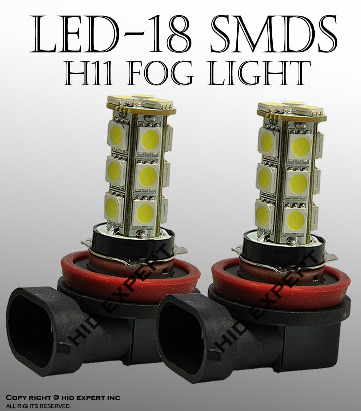 ICBEAMER LED H11 18 SMD Super White High Beam Head Light Bulbs Free Shipping U.S