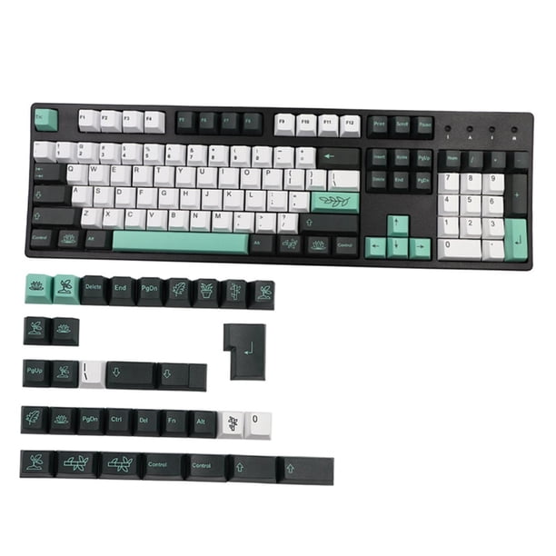 de jardín PBT de 135 para juegos de Cherry 61 inglés Baoblaze Teclas de tema de plantas