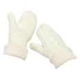 thumbnail image 2 of Women's Winter Warm Gloves Cable Knit Wool Fleece Lined Texting Mittens for Women, 2 of 8