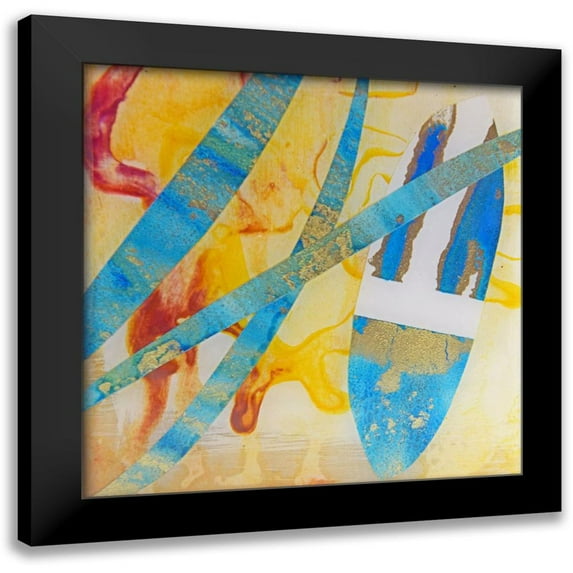 Asha 12x12 Black Modern Framed Museum Art Print Titled - Cerneala 3