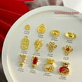 thumbnail image 3 of 5 Pcs New Year Nails Charm Fortunes Ingot Nails Art Charm Chinese Knot Nails Rhinestones Nails Art Decorations, 3 of 8