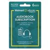 Walmart eBooks Audiobook Subscription – 6 Months (email delivery)