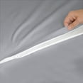 thumbnail image 6 of Sheet has Zipper Fitted Sheet, (Twin XL Size 39x80) 6 Inch Deep Pocket, 100% Egyptian Cotton, 800 TC, Solid Silver Color., 6 of 10