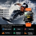 thumbnail image 2 of Siivton Smart Watch for Men Women, 2.01" HD Touch Screen 1400mAh Battery Fitness Tracker with Bluetooth Call Smartwatch 100+ Sports Modes, 2 of 8