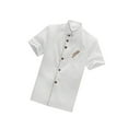 thumbnail image 1 of Executive Chef Coat with Contrast Piping Jacket for and Buttons White XL, 1 of 7