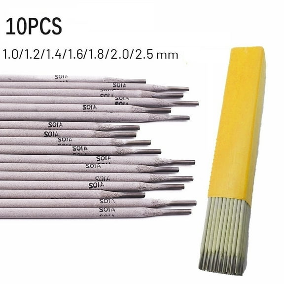 10Pcs 304 Stainless Steel Welding Rod For Soldering Solder A102 Electrodes For Welding 1.0Mm-4.0Mm Diameter Welding Consumables 1.4Mm Smile Home