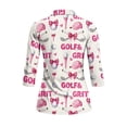 thumbnail image 3 of Uorisanigo Cute Golf Womens 3/4 Sleeve Golf Shirts Size XL Breathable Athletic Polo Workout Tops Fashionable Zipper Neck Relaxed Tennis Tops Relaxed Casual Outing Wear for Women, 3 of 7
