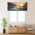 thumbnail image 2 of Deer Curtain Valance for Kitchen Wild Animal Autumn Hunting Jungle Rustic Cabin Window Valance for Living Room Bedroom, Kitchen Valance Rod Pocket Window Decor Curtain 54 by 18 in, 1 Panel, 2 of 6
