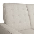 thumbnail image 6 of Noble House Craigue Fabric Tufted Loveseat Pushback Recliner, Beige, 6 of 11