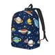 thumbnail image 1 of Disketp Planets and Stars Mochila de Lona Estampada, Mochila Escolar de Viaje Ligera para Estudiantes y Portátil-Medium, 1 of 5