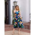 thumbnail image 2 of Womens Abstract Print Fit and Flare Dress, 2 of 5