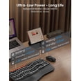 thumbnail image 5 of Ergonomic Wireless Keyboard and Mouse Combo, 2.4G Full Size Wave Keyboard with Cushioned Palm Rest, 3 DPI Adjustable Mouse, USB-A & C Compatible with Computer, Laptop, Mac & Tablet, 5 of 9