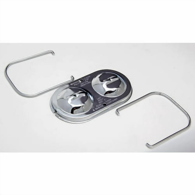 Trans Dapt Brake Master Cylinder Cover 9102 Chrome; Steel; Double Bail