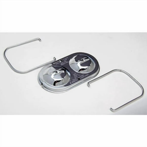 Trans Dapt Brake Master Cylinder Cover 9102 Chrome; Steel; Double Bail