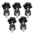 thumbnail image 1 of 5Pcs Star Shape Thread Clamping Handle Bolt Bakelite Hand Knob Tightening Screw Industry Equipment Plastic Steel M6 Thread, 1 of 8