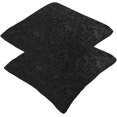thumbnail image 5 of Gothic Black Skull 2 Pack Throw Pillow Covers Square Sofa Cushion Cover Home Living Room Bedroom Bed Case Office Waist Protection Car Lumbar Cover, 18x18 Inch, 5 of 8