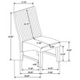 thumbnail image 6 of Barrand Upholstered Dining Side Chair Chocolate (Set of 2), 6 of 13