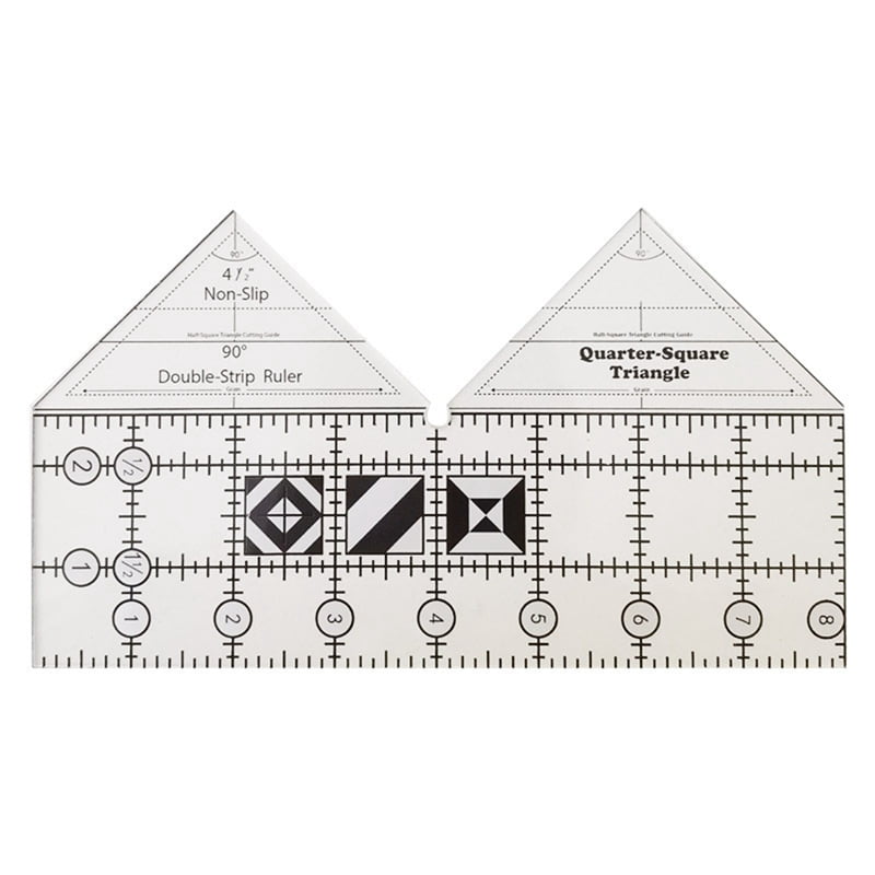 Ruler Grids Double Strip Ruler Non Quarter Square Triangle Cutting
