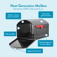 thumbnail image 4 of Architectural Mailboxes Centennial™ T4, USPS Approved Next Generation Heavy duty Steel Metal Post Mounted Mail Box for outside, Pewter, XL Extra Large Curbside Mailbox with Magnetic Latch, 4 of 10