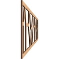 thumbnail image 3 of Ekena Millwork 46 3/4"W x 10"H x 1/4"T Whitechapel Fretwork Moulding, Hickory, 3 of 13
