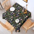 thumbnail image 2 of Pioneer Flower Floral Print Pattern Square Tablecloth, Waterproof Wipeable Spillproof Washable Table Cover for Home Kitchen Party and Daily Decor 60"x60", 2 of 6