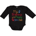 thumbnail image 3 of Inktastic Grammy and Pappy Love Me Boys or Girls Long Sleeve Baby Bodysuit, 3 of 5