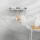 thumbnail image 4 of Fiudx Ofertas y liquidaciones Dispensador de jabón montado en la pared, estante para baño, dormitorio, toalla de jabón multifuncional con gancho, estante de almacenamiento, 4 of 6