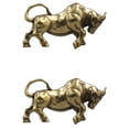 thumbnail image 1 of 2 piezas colgante de año nuevo decorativo retro taurino colgante llavero decoración dorado, 1 of 6