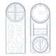 thumbnail image 1 of 2 × Plantilla de Dibujo de Regla Multifuncional Reglas de Borrador para Oficina de Escritura, 1 of 9
