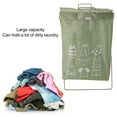 thumbnail image 4 of Cesta De Lavandería Plegable De Gran Capacidad, Tela De Lino De Algodón, Marco De Hierro, Uso Multiusos, Impermeable Para Baños Y Dormitorios, 4 of 7