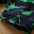 thumbnail image 7 of Odeerbi Toddler Boys Shirts Set Dinosaur Print Casual T-Shirt Shorts Set, Green, Cotton, 2-3 Years, 7 of 7