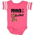 thumbnail image 3 of Inktastic Proud of My Brother Autism Awareness Puzzle Piece Ribbon Boys or Girls Baby Bodysuit, 3 of 5