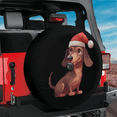 thumbnail image 2 of Lotusprinthandmade Christmas Gifts For Dachshund Lovers Owner Spare Tire Cover With Backup Camera Hole 6 Sizes (35 in.), 2 of 7