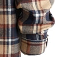 thumbnail image 6 of Deals LYXSSBYX Long Sleeve Shirts for Men Men Casual Patchwork Fashion Plaid Hooded Button Long Sleeve Shirt Blouse, 6 of 8