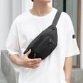 thumbnail image 4 of Fanny Pack Large Capacity Simple Oxford Crossbody Backpack Waist Bag for Man, 4 of 10