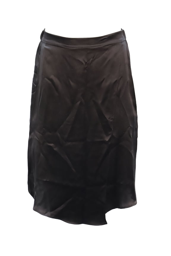 Pre-Owned Vince Slit Skirt in Black Silk